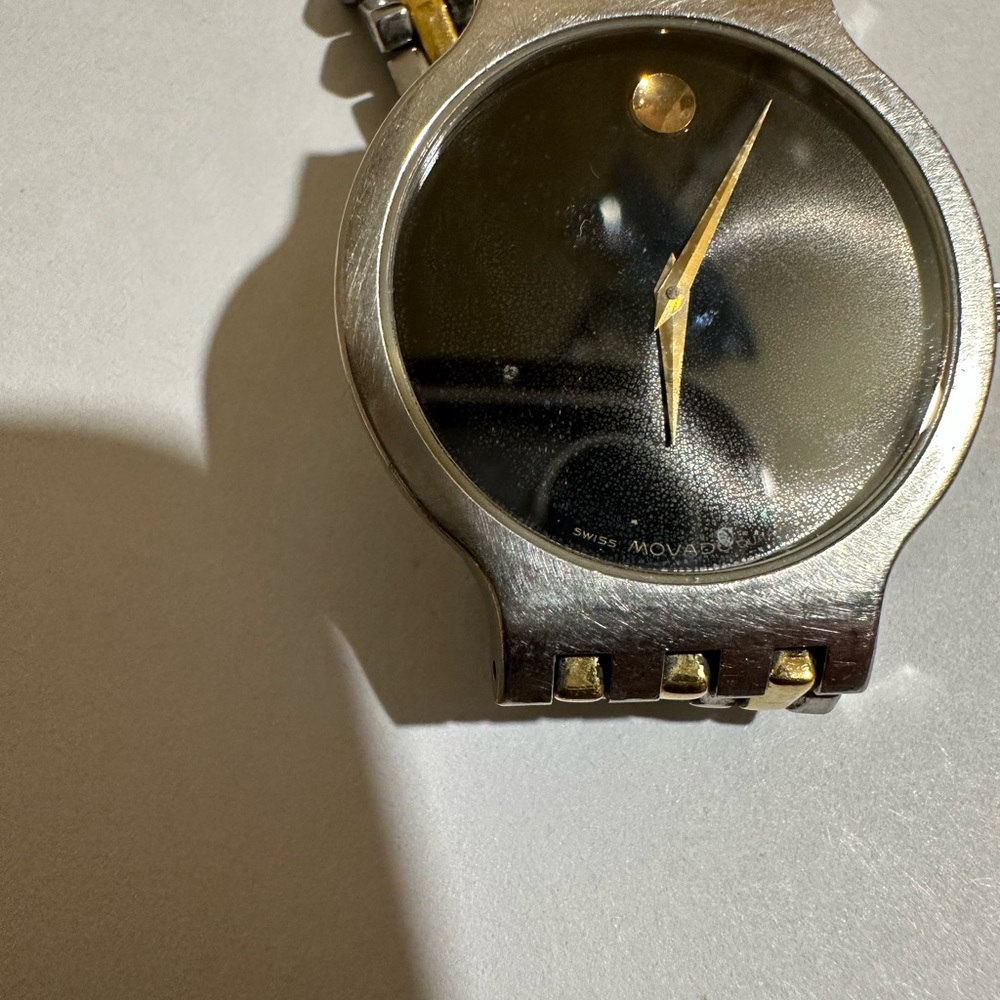 Movado Silver and Gold Men's Watch